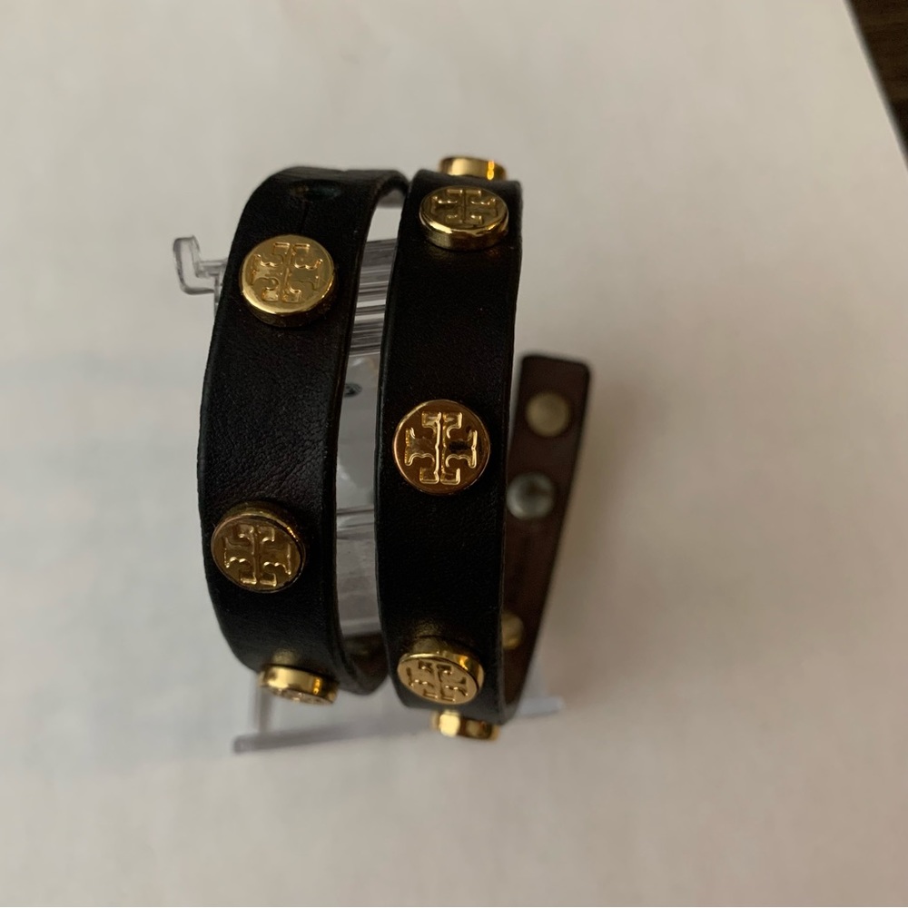 Tory Burch Leather Double wrap Bracelet